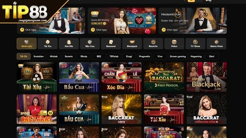 Casino TIP88 Thế Giới Cá Cược Đỉnh Cao và Cơ Hội Đổi Đời Tổng quan về sức hút khó cưỡng của Casino TIP88
